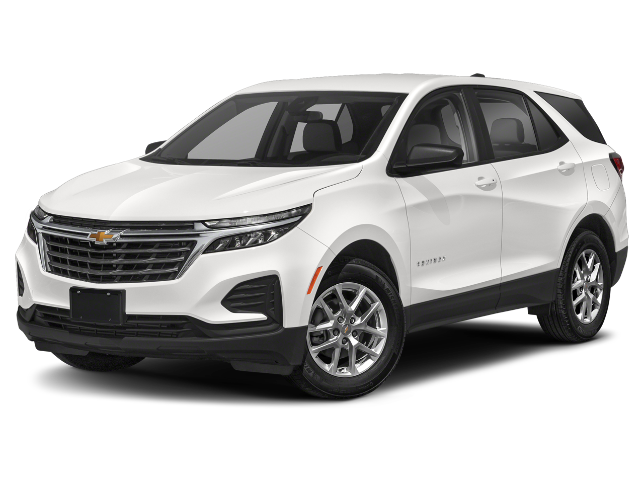 2022 Chevrolet Equinox LT in Summit White — front three-quarter view