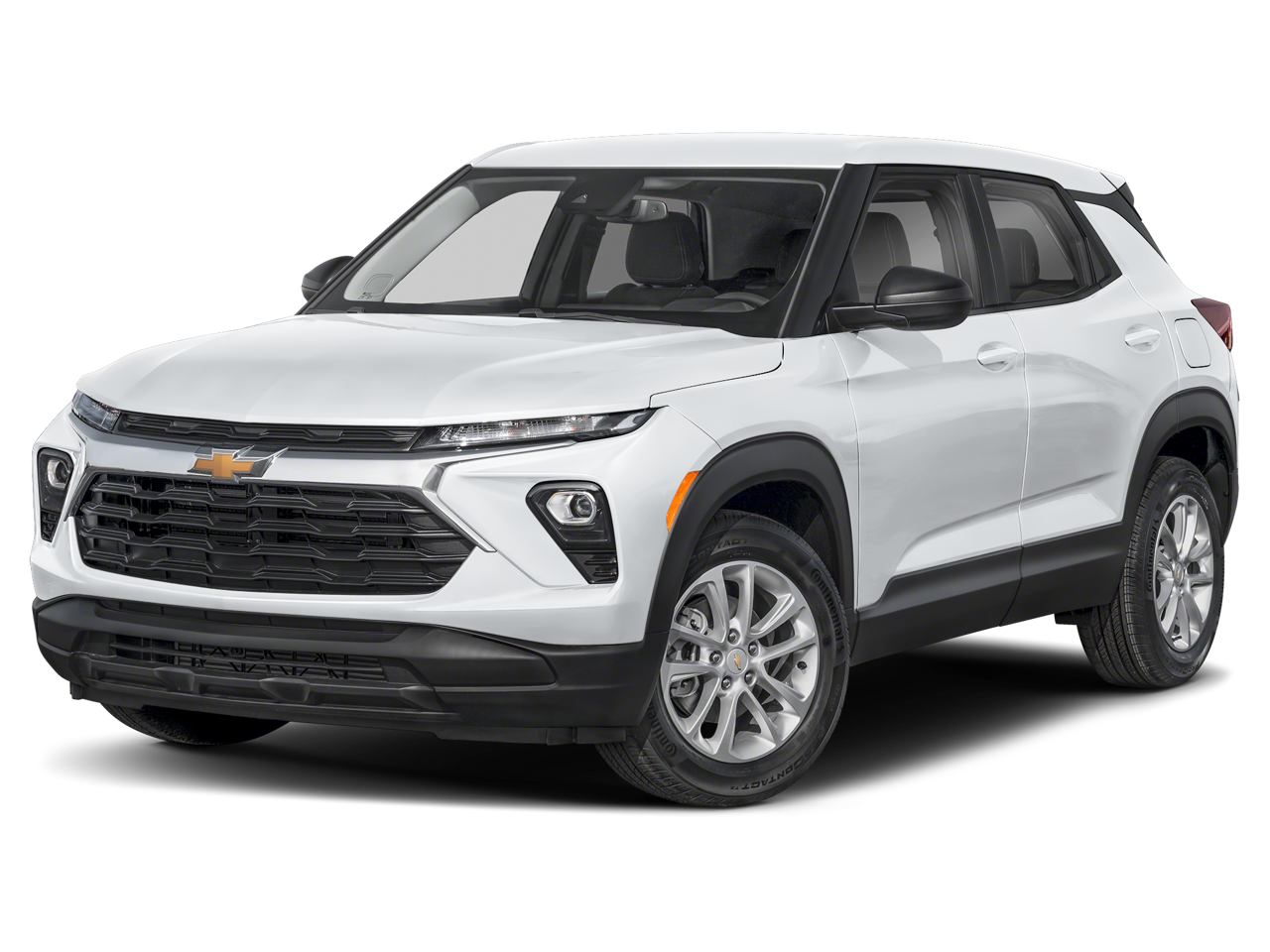 2026 Chevrolet Trailblazer LS in Summit White — front three-quarter view