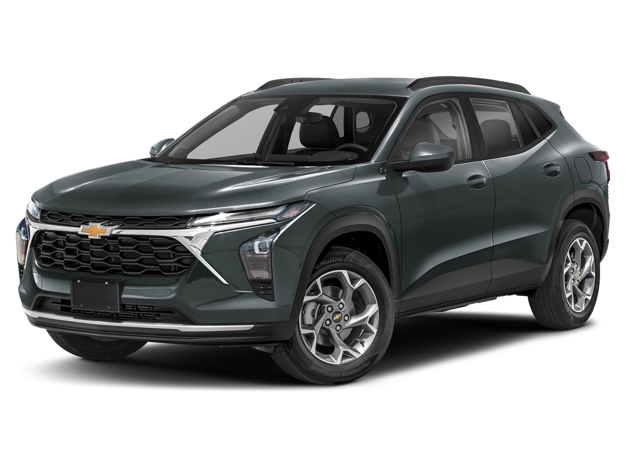 2026 Chevrolet Trax LT in Cypress Gray — front three-quarter view