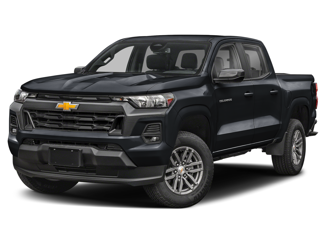 2026 Chevrolet Colorado LT in Black — front three-quarter view