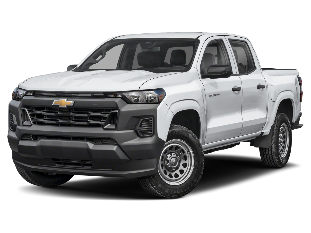 2026 Chevrolet Colorado Trail Boss in Summit White — front three-quarter view