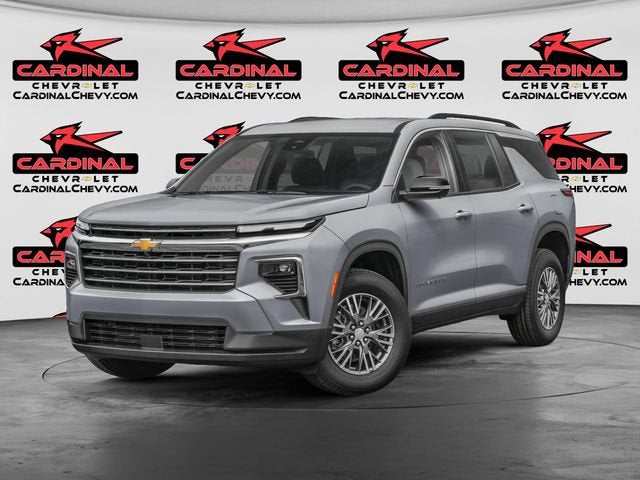 2026 Chevrolet Traverse LT in Sterling Gray Metallic — front three-quarter view