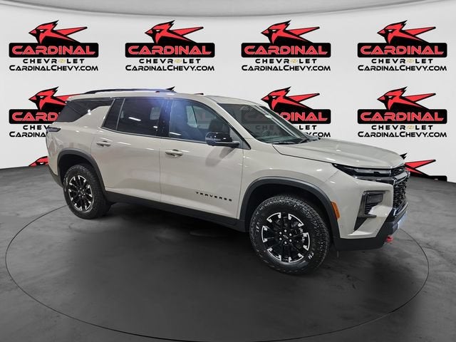 2026 Chevrolet Traverse Z71 in Sandstone Gray — front three-quarter view