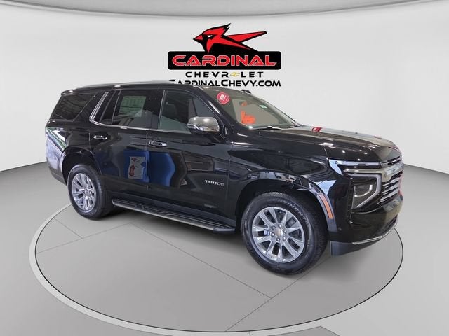 2026 Chevrolet Tahoe Premier in Black — front three-quarter view
