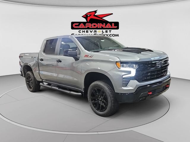 2026 Chevrolet Silverado 1500 LT Trail Boss in Sterling Gray Metallic — front three-quarter view