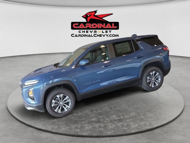 2026 Chevrolet Equinox LT in Lakeshore Blue Metallic — front three-quarter view