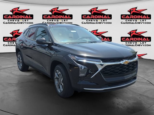 2026 Chevrolet Trax LT in Mosaic Black Metallic — front three-quarter view