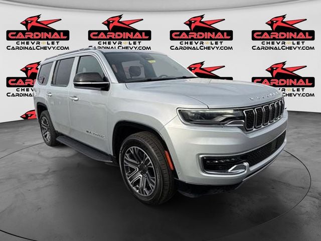 2023 Jeep Wagoneer Series II in Silver Zynith — front three-quarter view