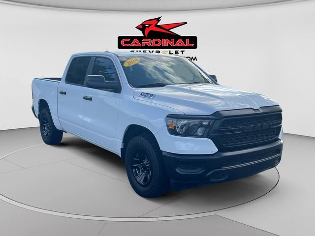 2024 RAM 1500 Tradesman in Bright White Clearcoat — front three-quarter view