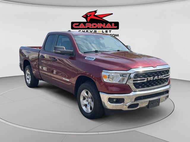 2023 RAM 1500 Big Horn/Lone Star in Delmonico Red Pearlcoat — front three-quarter view