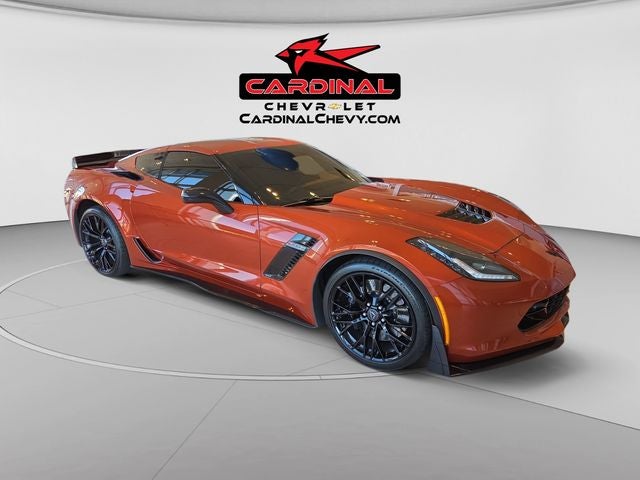 2016 Chevrolet Corvette Z06 3LZ in Daytona Sunrise Orange Metallic — front three-quarter view