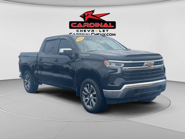 2022 Chevrolet Silverado 1500 LT LT1 in Black — front three-quarter view