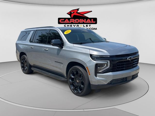 2025 Chevrolet Suburban RST in Sterling Gray Metallic — front three-quarter view