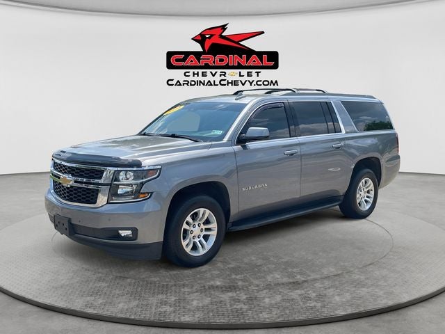 2020 Chevrolet Suburban LT in Satin Steel Metallic — front three-quarter view
