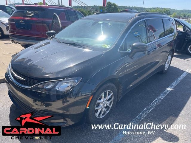 2020 Chrysler Voyager LXI in Brilliant Black Crystal Pearlcoat — front three-quarter view