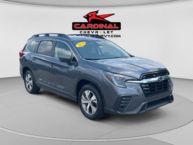 2024 Subaru Ascent Premium in Magnetite Gray Metallic — front three-quarter view